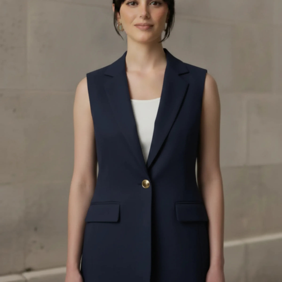 ZAYTA Luna Sleeveless navy Blazer