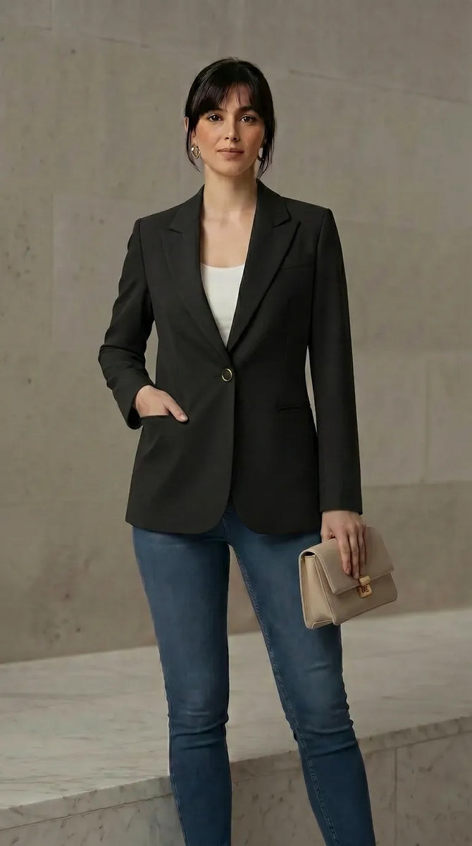 ZAYTA Elara Black Blazer