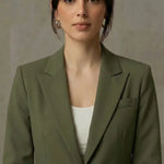 ZAYTA Elara Olive Blazer